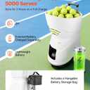 VEVOR Tennis Ball Machine,110/150 Ball Capacity & Max 80 MPH Ball Launcher, 19.69 x 14.96 x 38.78"