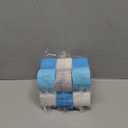 Blue Crepe Paper Streamers 12 Rolls 328ft, Silver White Crepe Paper for Birthday Party Decorations, Wedding Anniversary Engagement Baby Shower Decors DIY Supply for Flower Making (1.8 in x 82 Ft/Roll)