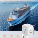 UK Adapters for Travel 2 Pack, TESSAN Type G US to UK Plug Adapter with 4 Outlets 3 USB Charger(1 USB C PD 20W), Power Adaptor for USA to Ireland Scotland Dubai Hong Kong England British Kenya London