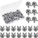 100pcs Split Shot Fishing Weights Removable Round Clip On Fly Fishing Line Sinkers Freshwater Saltwater Split Shot Fishing Sinkers Weights
