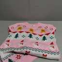 Toddler Christmas Sweater Snowman Girls Knit Crewneck Snowflake Pullover Kids Cute Xmas Pink Clothes Tops Size 130