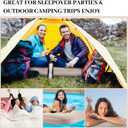 Geetery 4 Pcs Large Air Mattress for Adult Kid 75 x 30 x 8.7 Inch Inflatable Sleepover Airbed Foldable Flocked Blow up Bed with Patch Portable Toddler Air Mattress for Home Travel Camping Tent Party