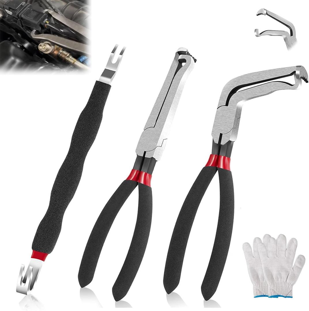 Electrical Disconnect Pliers 37960, Electrical Connector Plier for Cars,Fuel Line Petrol Clip Pipe Pliers,Connector Separator,Automotive Hose Disconnect Tools (4-Piece Set)