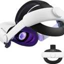 KIWI design K2 Comfort Head Strap Accessories Compatible with Oculus/Meta Quest 2, Elite Strap Replacement for Enhanced Support of VR Headset, NOT for Meta Quest 3/3S