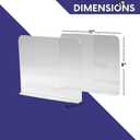 Bee Neat Closet Organization with Acrylic Clear Shelf Dividers - Closet Shelf Organizer for Clothes, Towels, Sweaters, Purses, and Books - Shelf Separators - 2 Pack (8" Tall 11 " Deep)