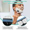 Mach 3 Razor Refills for Men,Razor Blade Refills for Men - 24PCS Compatible with mach 3 razor blades refills with Mach3 Razors, Dual Lubrication Blades for Extra Close & Comfortable Shave
