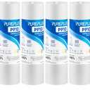 PUREPLUS 5 Micron 10" x 2.5" Whole House Sediment Home Water Filter Cartridge Replacement for Any 10 inch RO Unit, Culligan P5, Aqua-Pure AP110, Dupont WFPFC5002, CFS10, WHKF-G05, 4Pack