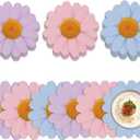 48 Pcs Daisy Floral Disposable Paper Placemats 13'' Spring Floral Placemats for Summer Tea Party Mothers Day Table Decor Vintage Flower Mats for Garden Dinner Wedding Birthday(Pastel Colors)