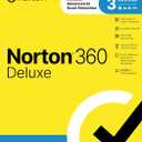 Norton 360 Deluxe, Antivirus software for 3 Devices with Auto-Renewal  Includes Advanced AI Scam Protection, VPN, Dark Web Monitoring & PC Cloud Backup [Key Card]