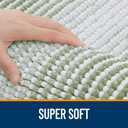 OLANLY Small Bathroom Rugs 24x16, Extra Soft Absorbent Chenille Striped Bath Rugs, Rubber Backing, Machine Wash Dry, Bath Mats for Bathroom Floor, Tub and Shower, Home Decor Accessories, Sage Green