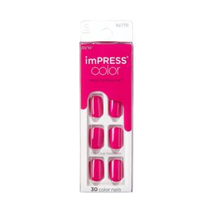 KISS imPRESS Color Press-On Nails Polish-Free Manicure Set, Orchid Festival, 30 Chip-Proof, Smudge-Proof Fake Nails (30 Piece Assortment)