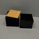 VITVITI Drawer Disposable Face Towel Holder Box, Acrylic Facial Towel Container for XL Clean Skin Club, Large Disposable Face Towels Storage with Bamboo Lid, for Bathroom, Vanity Makeup, Black