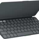 Logitech Keys-to-GO 2 Portable Bluetooth Tablet Keyboard with Built-in Cover, Slim & Compact Wireless Keyboard for Windows, Android, Linux, iPad, iPhone, Mac, Apple TV - Graphite