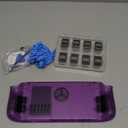 JSAUX Transparent Back Plate Compatible with Steam Deck OLED/LCD, DIY Clear Replacement Back Shell Case Compatible with Steam Deck OLED/LCD - PC0106 Vents Version [Purple]