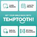 Temptooth Tooth Replacement Product with Coloring Material