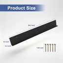 1 pcs Rain Diverter for Roof: 39 Inch Gutter Guard with Nails, Water Diverter for Door or Windows or Chimney