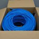 MONK CABLES | CAT6 Plenum Cable 1000ft | UTP, 23AWG, 550MHz | DSX-8000 Certified | Most Certified Cable of The Whole Market (Blue)