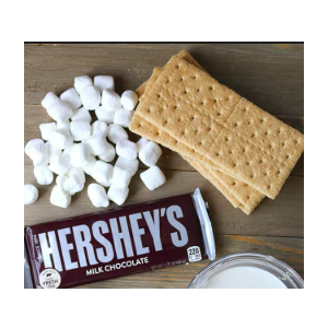 S'mores Kit, Marshmallow Expired 02/04/26, Crackers Expired 10/28/25, Hershey's BB: 06/2026