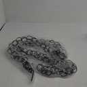 Monarch Rain Chains 28505 Ring Rain Chain Replacement Downspout for Gutters, 8-1/2 Feet Length, Black