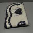 Bathroom Modern Rugs Non-Slip Black with White Mats Funny Heart Design Washable Bath Rugs Microfiber (Double Heart, 2'x1'4")