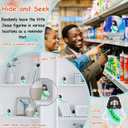 2 x ILHSTY 32 Pcs Little Jesus Figures  Mini Rubber Jesus Toys Jesus Love You for Easter Egg Fillers Egg Hunts Religious Party Favors Gifts Hide and Seek Baptism Gifts Sunday School (Green)