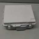 MAKERELE Small Waterproof Electrical Box Outdoor IP67 ABS Plastic Enclosure with Mounting Plate,Hinged Grey Cover,Wall Bracket,Stainless Steel Buckle and 1/4" NPT*2 (5.9"3.9"2.7")