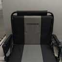 VIVOHOME Stadium Seats with Back Support and Cushion, 2 Pack Portable Bleacher Chairs with Cup Holder, Storage Bags and Shoulder Strap, Comfortable for Various Sports Events (Black and Gray)