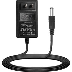 15V 1A DC Power Supply Adapter Charger Cable Compatible with Litter Robot 3,Litter Robot Power Supply, Self-Cleaning Cat Litter Boxes and More -6.6FT(Converter DC 5.5mm x 2.1mm/5.5mm x 2.5mm Plug)
