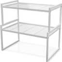BlisXybion Set of 2 Cabinet Organizers 12.8''W 44 LBS Load Capacity Heavy Duty Kitchen Pantry Shelves Counter Countertop Storage Racks