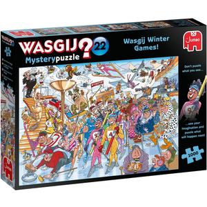 Jumbo, Wasgij, Mystery 22 - Wasgij Winter Games!, Unique Collectable Jigsaw Puzzle for Adults, 1,000 Piece