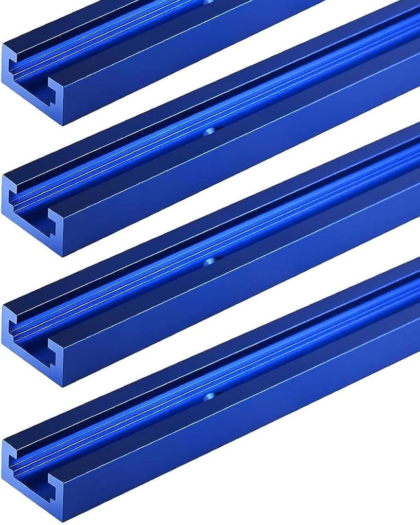 4Pack 36" T-Track for Woodworking Blue Double-Cut
36 inch Universal Aluminum T Tracks Blue