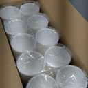 Lilymicky 500 Pack 9 oz Disposable Plastic Cups, 9 Ounce White Party Drinking Cups for Birthday Parties, Picnics, Ceremonies, and Wedding