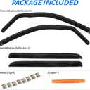 4 PCS in-Channel Rain Guards Fit for 2021 2022 2023 2024 2025 2026 Ford F150 SuperCrew, Side Window Wind Deflectors for 23-25 F250 F350 F450 F550 Crew Cab, Vent Window Visors Shade Shield