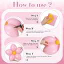 4 Pcs Inflatable Plumeria Decorations Flower Pool Floats 20 Inches Inflatable Frangipani Blow Up Flowers for Wedding Holiday Birthday Summer Bachelor Party Supplies, 19.7"