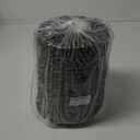 2 Gallons Wicker Waste Basket - Water Hyacinth Bathroom Trash Can - Garbage Can with Lid Boho Style - Wicker Trash Can with Lid for Bedroom, Kitchen - Removable Liner, Handwoven (Black Color)