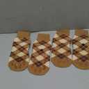 EXPAWLORER Dog Socks to Prevent Licking Paws, Dog Shoes for Hot Pavement,4 Pcs Double Sided Anti Slip Dog Socks with Grippers, Dog Booties for Small Medium Large Senior Dogs, British Style, Khaki, XL