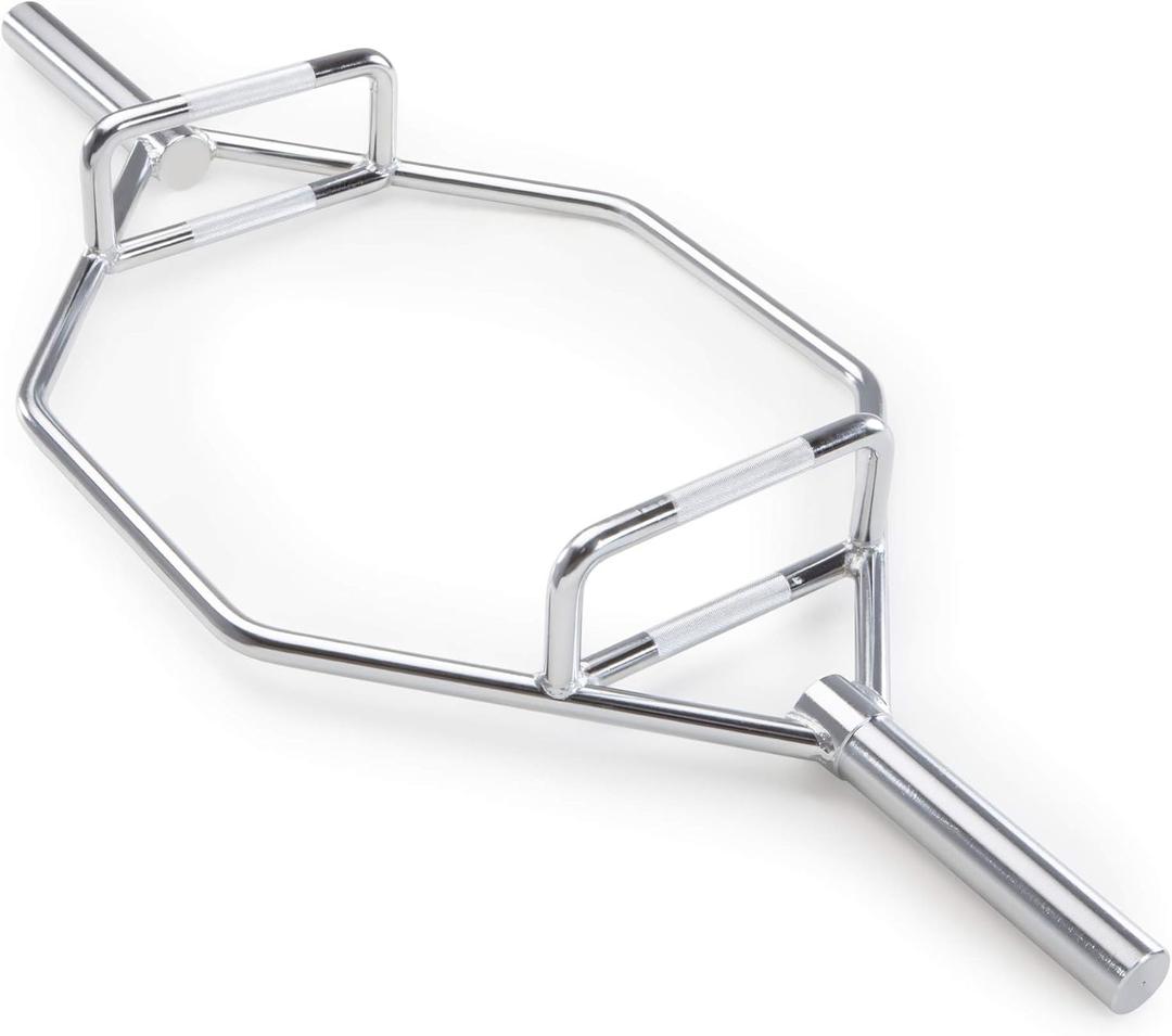 Marcy Olympic Hex Trap Bar Multiple Style  (Chrome, one piece)