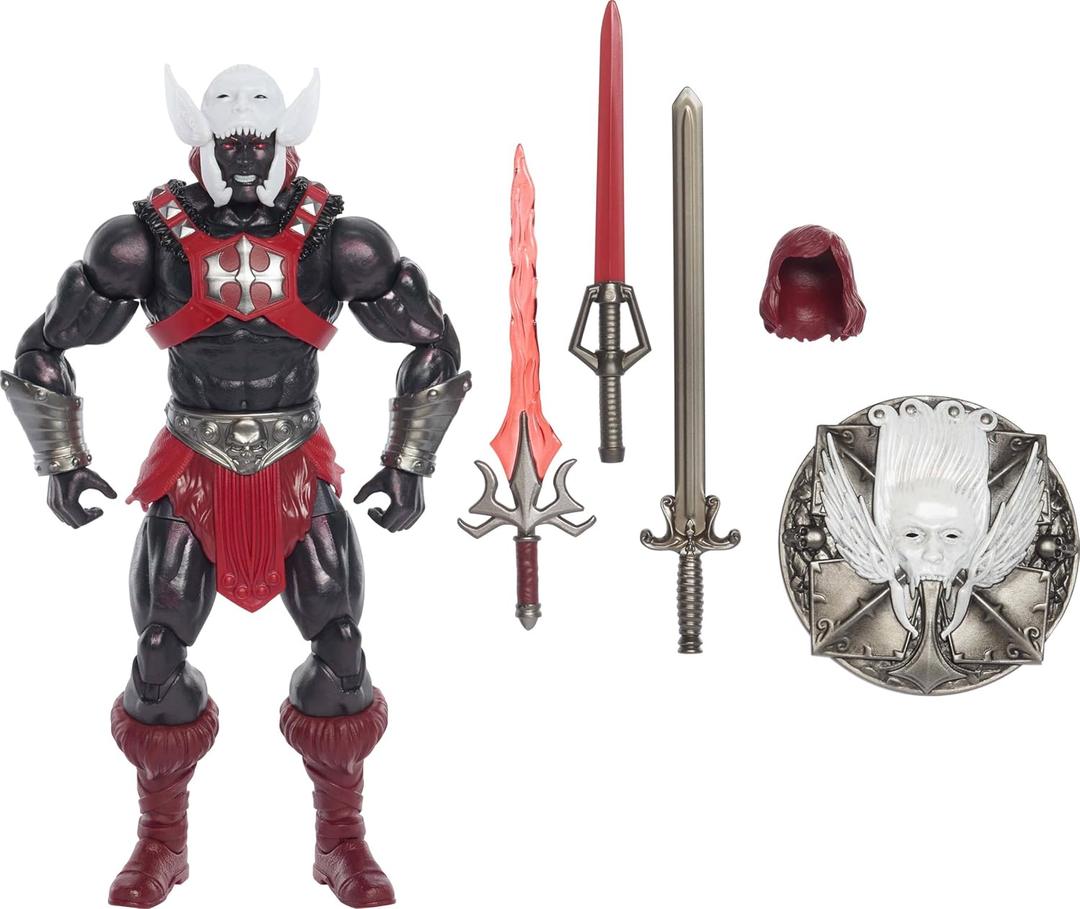 Masters of The Universe Masterverse Action Figure Anti-Eternia He-Man, 7 Inch Motu Toy, 30 Points Articulation, Removable Armor & Weapon Accessories