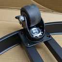 Heavy Duty 55 Gallon Drum Dolly  1250 LB Capacity, Anti Rollover Design with 4 Swivel Casters & 2 Brakes, Double Fork Style for Warehouse/Industrial Use (Black)