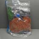 Realspring 2 Pcs Inflatable Bean Bag Chairs with Electric Air Pump Outdoor Blow up Chair Inflatable Lazy Sofa Folding Portable Loungers Couch for Living Room Bedroom(Orange, Green)