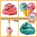 Original Stationery Ice Cream Slime Kit for Girls Toys, DIY Cherry-Scented Slime Making Set with 31 Pieces, Fun Arts and Crafts for Kids Ages 8-12, Birthday Gift