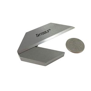 Taytools 469508 1-1/2 Inch Machinist Center Finder Square Tools Steel with Tapered Pinned Joint Overall Length 3-1/4 Inches