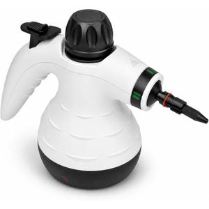 TICYACK Handheld Steam Cleaner, Steam Cleaner with 16 PCS Accessory & Safety Lock, Capacity, Multi-Surface Deep Cleaning for Home, Car, Bathroom, Grout, Floor, Window(White/ Black)