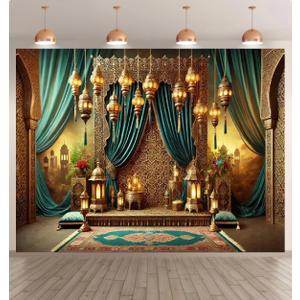 10x8 feet Eid Moroccan Backdrops Arabian Nights Party Muslim Festivals and Ramadan Decorations Ramadan Photography Studio Portrait Photography Backdrops