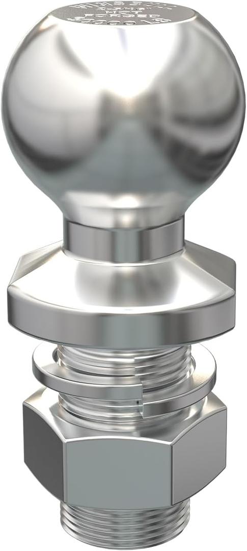 Hot Forged Steel 2-5/16 Inch Hitch Ball 30,000 LBS, 1-1/4"-12 UNF Thread 2-5/8" Shank Length for Trailer, ATV, UTV, Lawn Tractor