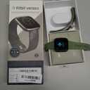 Fitbit Versa 2 Special Edition Health and Fitness Smartwatch with Heart Rate, Music, Alexa Built-In, Sleep and Swim Tracking, Smoke Woven/Mist Grey, One Size (S and L Bands Included)