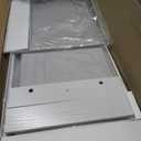 120L Double Pull-Out Laundry Hamper Cabinet with Removable Bags, White 23.6"L x 13"W x 29.5"H