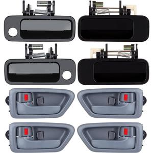 ECCPP Door Handles Exterior Interior Front Rear Driver Passenger Side for 1997 1998 1999 2000 2001 Camry(8pcs))