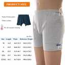 WEEOATAR Incontinence Care Shorts,Fistula Pants,Catheter Underwear Incontinence Pants,Urine Bag Underwear with Double Pockets for Nephrostomy,Foley,Suprapubic&Biliary Catheters(Man Light Grey,L)