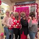 Mullet Wigs for Women Curly Shoulder Length Fluffy Hair 70s 80s Rocker Party Cosplay Synthetic Wigs (Blonde Mix Black)